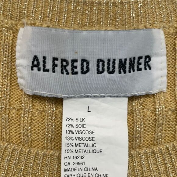 ALFRED Dunner Short Sleeve Sweater Size Large - Picture 5 of 6